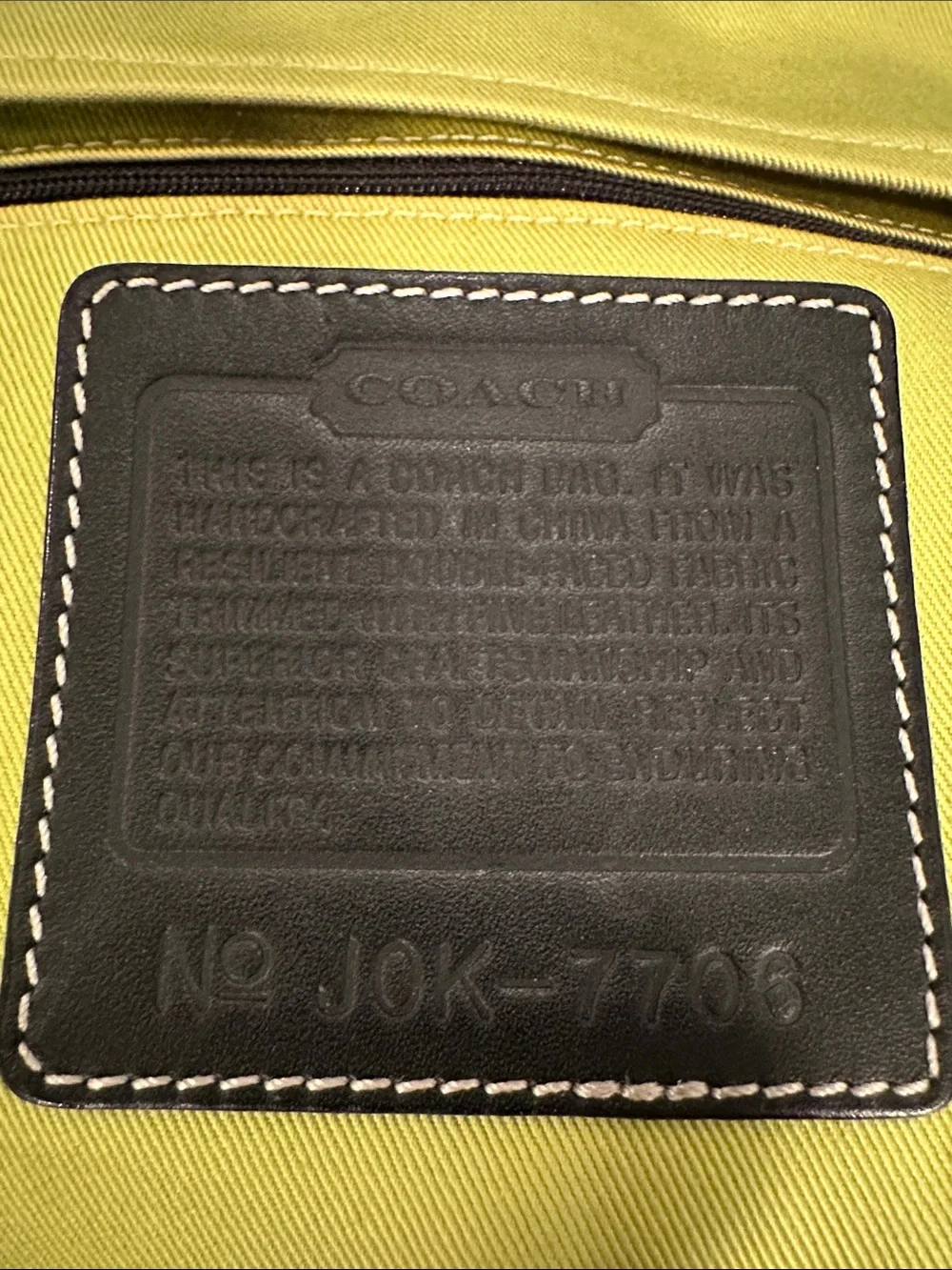 Coach Vintage Hampton Two-Tone Canvas and Leather Tote Bag in Cream and Black